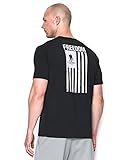 Under Armour Men's Wounded Warrior Project Freedom Flag T-Shirt, Black, Medium