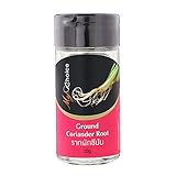 Thai Coriander Root Powder; Cooking for Fun Brand Thai; Net Weight 20 G. Coriander Root Is Widely Used in Boiled, Grilled or Baked Dishes, or When Fermente‏d with Meals