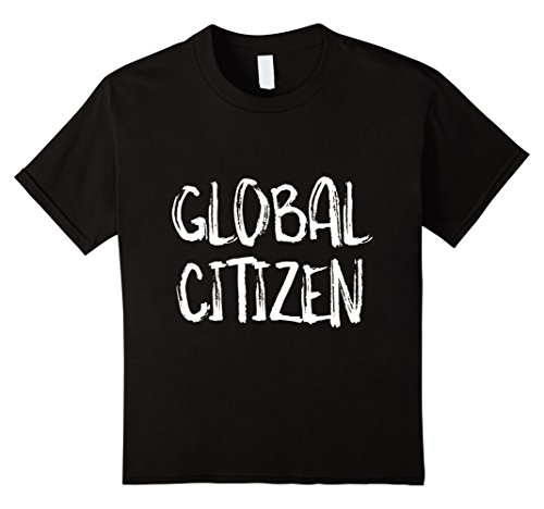 Kids global citizen | unity travel shirt 8 black