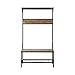 Signature Design by Ashley Bevinfield Hall Tree with Storage Bench, Antique Brown & Black