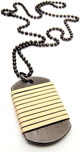 Antique Vintage Dog Tag Mens Genuine Leather Necklace Charm Pendant Choker Braided Genuine Leather White