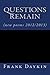 questions remain (new poems 2012/2013) by Frank Daykin