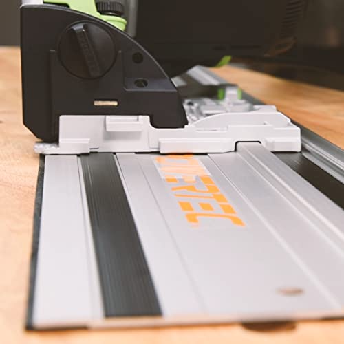 POWERTEC 71387 110" Track Saw Guide Rail Joining Set for Makita or