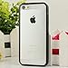 Black Hot Bumper Skin Case With Crystal Clear Back Cover for iPhone 5 5G