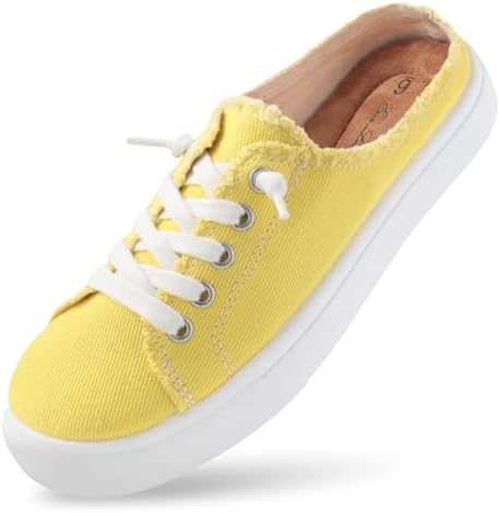 Amazon.com | Pink Mule Sneakers for Women 2025,Womens Canvas Mules