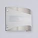 Acciaio Wall Sconce One-Light Lamp Brushed Nickel with White Diffuser - Linea di Liara LL-SC6-BN