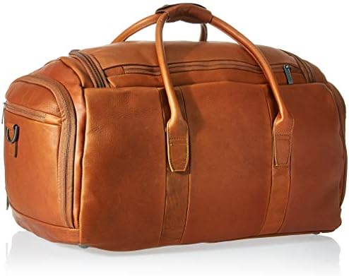 Kenneth Cole Reaction Duff Guy Colombian Leather 20" Single Compartment Top Load Travel Duffel Bag, Cognac 3 Kenneth Cole Reaction Duff Guy Colombian Leather 20" Single Compartment Top Load Travel Duffel Bag, Cognac