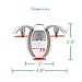Tenergy TDR RC Quadcopter Egg Drone One-key Stunt Move Remote Control Drone 2.4G 360 Degree Rolling Transformable Small Drone Auto Hover Flying Drones for Beginners