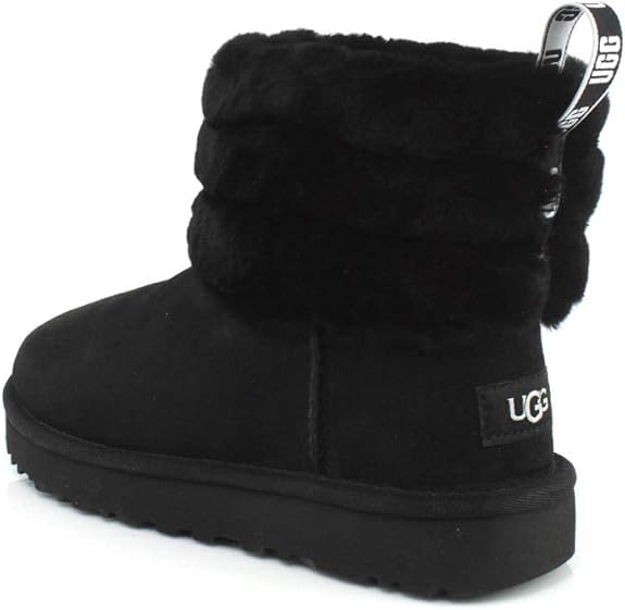 peach mini fluff uggs