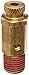 Control Devices NC Series Brass Non-Code Safety Valve, 25-200 psi Adjustable Pressure Range, 1/4" Male NPT primary