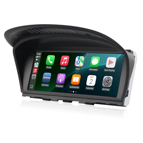 Car Radio for BMW E60 E90 Wireless Carplay Android Auto Screen Linux CCC System for E61/E63/E64/E91/E92/E93(2003-2008) IPS Touch Screen Auto Stereo