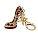 Reason Charm Lady Gift Rhinestone Stiletto High Heel Shoe Crystal Keychain (RED)