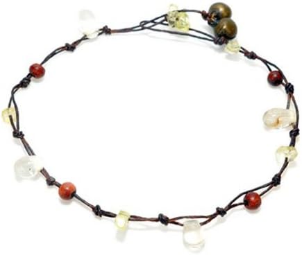 Handmade Anklets Natural Stones Wood Beads Glass Beads (P17)