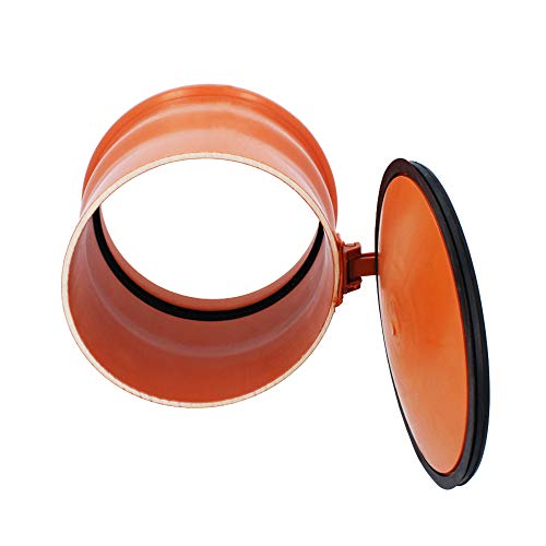 PEŠTAN Froschklappe Rückstauklappe Ø DN 250 mm Orange | Auslaufstück Für HT KG Dränage Rohr Kanal | Abfluss Abwasser PP… – Bild 4