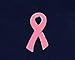 Large Flat Pink Ribbon Pin (Retail)