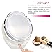 Makeup Mirror, Broadcare Double Sided Lighted Vanity Mirror, 1x/5x Magnifying Mirror with Lights Travel