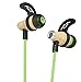 Symphonized NRG Bluetooth Wireless Wood in-Ear Noise-isolating Headphones, Earbuds, Earphones with Mic & Volume Control (Green)
