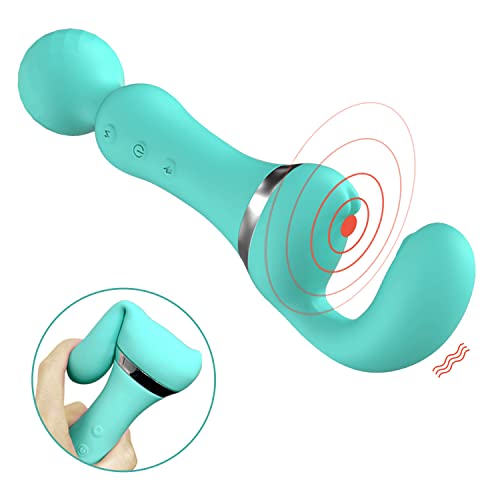 Portable Double Head Massager - Quiet Waterproof - 10 Modes on Both Sides - Stable Output - New Experience