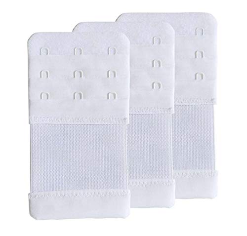 SAMGU Women's Bra Extenders 3 Hook Elastic Stretchy Bra Extension Strap