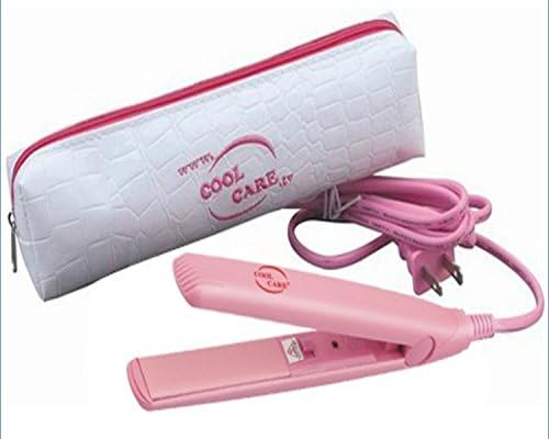 No Frizzy Hair! Yes… Quick High Heat Mini Tourmaline Ceramic Flat Iron, Salon Quality Mini Flat Iron for Travel w/ Heat Resistant Pouch. Tourmaline Plates Lay Hair Flat for a High Shine &amp; Smoothness