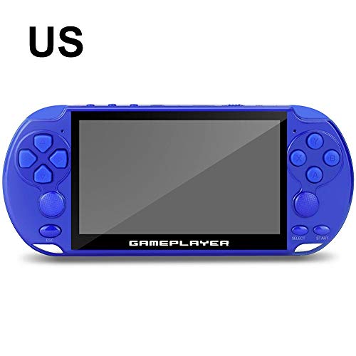 Labyrinen Handheld Game Console, 32/64/128 Bit 5" Screen LCD X9 Plus Double Rocker 16G Portable Retro Game Console Support PS1/GBA/SFC/MD/NES/GB/GBC/CPS1/CPS2/GG/SMS