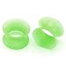 PiercingJ 12pcs Ultra Thin Silicone Double Flared Flexible Tunnel Ear Stretching Plug Gauge - 6 Pairs