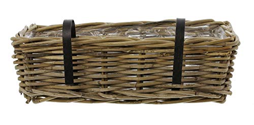 Blumenkasten, Planzkasten, Balkonkasten, Balkonpflanzer "Rattan", mittel 46 x 18 x 15 cm – Bild 3