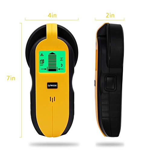 Stud finder, Stud Center Finding Sensor, Multi- Scanner Wood, Metal and AC Live Wire Detector with LCD Display, Deep Scanning (Stud finder)