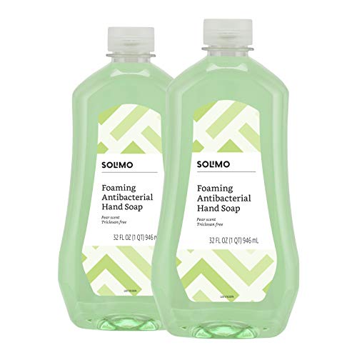 image for Amazon Brand - Solimo Gentle & Mild Fresh Pear Antibacterial Foaming H
