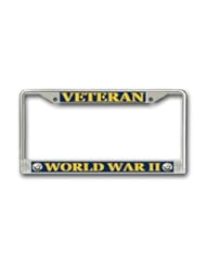 Home: US Navy World War Two Veteran License Plate Frame