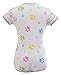 Littleforbig Adult Baby & Diaper Lover (ABDL) Button Crotch Romper Onesie -Baby Paws Onesie(M, Purple)