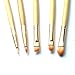Makeup Eye Brush Set - 5 Pcs Bamboo Handle Soft Synthetic Eyeshadow Eyebrow Eyeliner Concelaer Blending Cosmetic Brushes