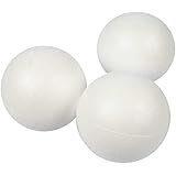 CreativCompany Polystyrene Balls – 25 White Foam Balls (Ø 8 cm) for Crafting, Model-Making & School Projects – 8 cm Diameter Each