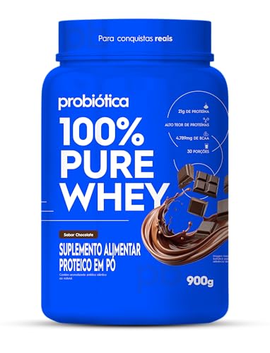 100% Pure Whey (900g), Chocolate, Probiótica