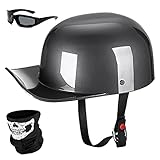 Yesmotor Baseball Motorcycle Helmet Half Cap for