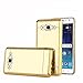 TabPow Galaxy J7 Case, Improved Mirror Reflection, Scratch-Resistant Bling Luxury Slim TPU PC Case Cover For Samsung Galaxy J7 J700 - Gold