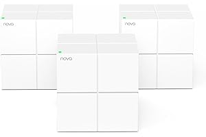Tenda Nova Mesh WiFi System MW6 - Covers up to 6000 sq.ft - AC1200 Whole Home WiFi Mesh System - Gigabit Dual-Band Mesh Network for 90 Devices - Replaces Wireless Router and WiFi Extender - 3-Pack