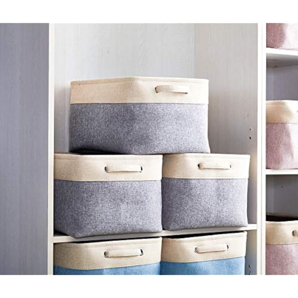 Extra Open Storage Bins Large Foldable 3Pack Collapsible Sturdy