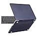 HDE MacBook Pro 13 Inch Retina Case with Keyboard Skin (No CD ROM 2012-2015) Lightweight Hardshell Protective Cover fits Apple MacBook Pro 13 Models A1425 / A1502 (Black)