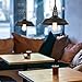 LNC Pendant Lighting for Kitchen Island Barn Hanging Lamp with Paint Baking Finish for Dining Room, Bar Counter, A0190701, Black