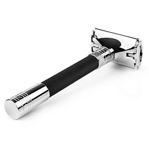 QSHAVE Parthenon Adjustable Double Edge Safety Razor V2.0 Long Handle