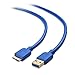 Cable Matters Micro USB 3.0 Cable 3ft, External Hard Drive Cable, USB toUSB-Micro B Cord, Compatible with Seagate, LaCie, Toshiba, Samsung, Western Digital/WD External Hard Drive, Blue