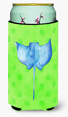 Caroline's Treasures BB8235TBC Sting Ray Green Polkadot Tall Boy Hugger, Green…