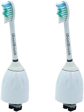 iSoniBrush Philips Sonicare Compatible Electronic Toothbrush Heads 2 Pack, replaces Philips Sonicare HX7022 E-Series Standard, Philips Advance, CleanCare, Elite Essence, Xtreme Brush Handles