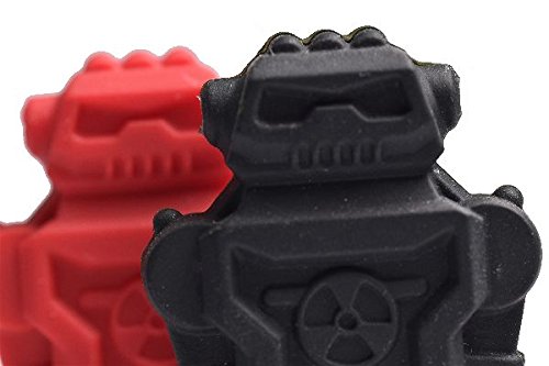 chubuddy Robot Chewy Robotz - Red, Non-Toxic