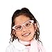 Hip Hop 50's Shop 1950s Girls 4 Piece Poodle Skirt Costume Outfit for Kids with Accessories (glasses, socks, scarf) (Child Medium Light Pink)