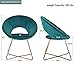 Teal Modern Accent Chair Set of 2,Reception Arm Chair Mid-Century Leisure Lounge Chairs Velvet Cushion for Living Room Easy Assembly