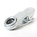 Siless 3-IN-ONE Universal Clip Lens for Cell Phones - 1 Fisheye Lens + 1 Wide-angle & Macro Lens + 1 Clip + 2 Lens Caps + 1 Microfiber Lens Cleaning Cloth Bag, Silver