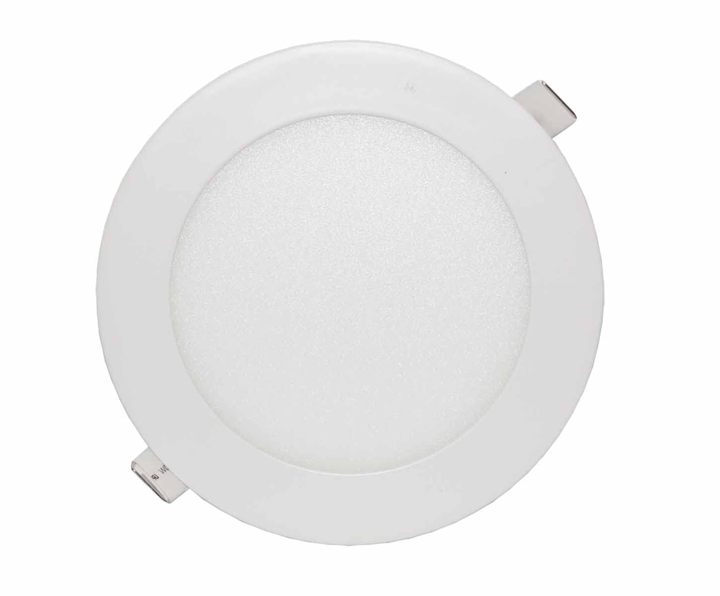 LOWENERGIE 12w LED Round Ceiling Panel Light Recessed Down Lighting, 170mm Dia, 100w Halogen Equivalent (6000k)