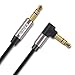 AWINNER 3.5mm Auxiliary Stereo Audio Jack to Jack Cable 90 Degree Right Angle for iPhone, iPod, iPad,Smartphones, Tablets and Speakers-3FT